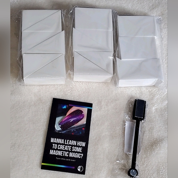 NEW Holo Taco Magnetic Dual Ended Wand + Nail Art Cosmetics Sponge Bundle of 19 - Picture 3 of 12